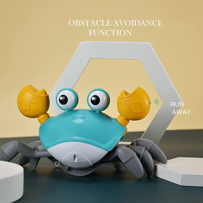 Crawling Crab Baby Toys - Automatically Avoid Obstacles with Music and Light Up | Xmas Gift | Christmas Gift | Birthday Gift